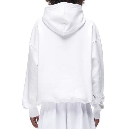 BURNING FLOWER WHITE HOODIE