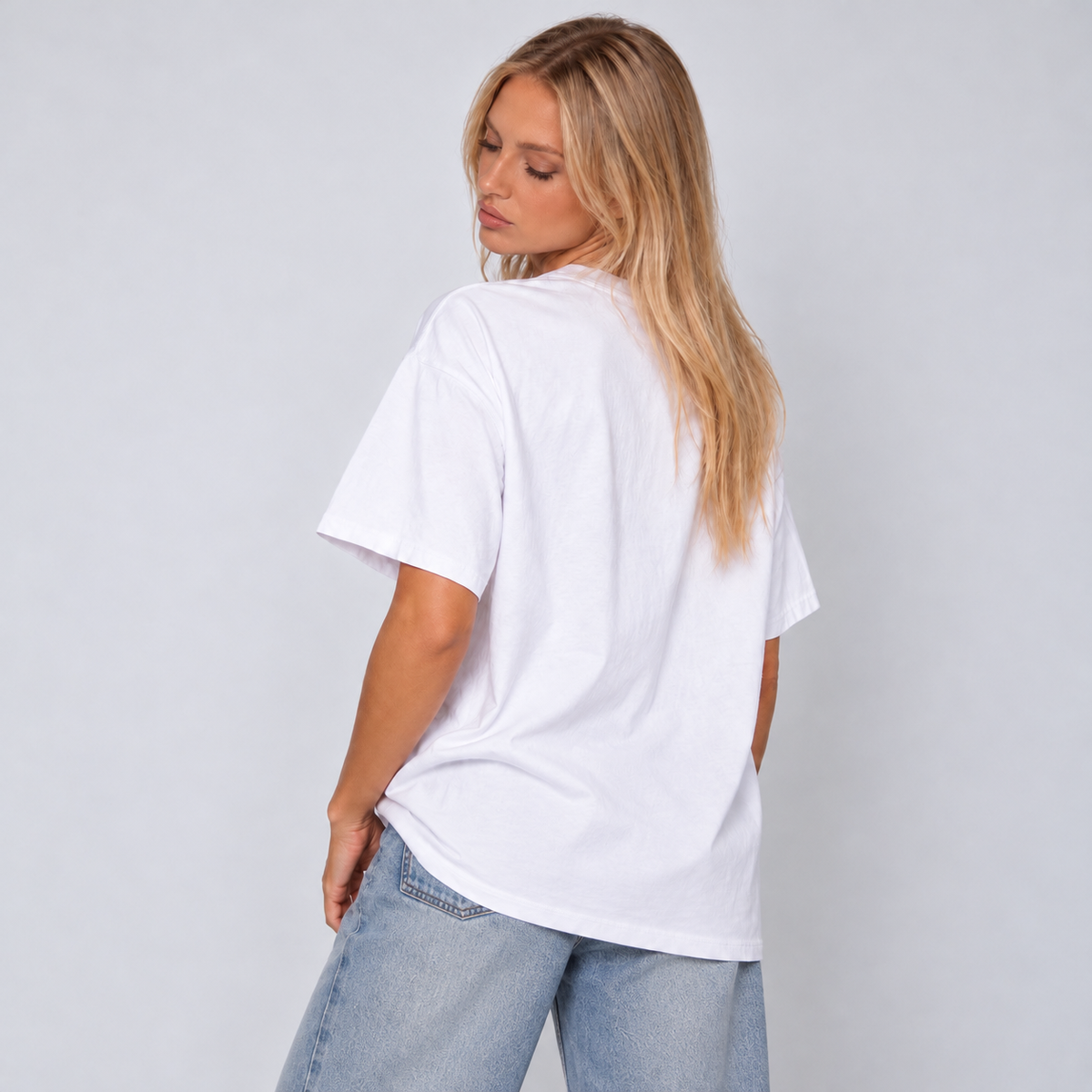 BURNING FLOWER WHITE TEE