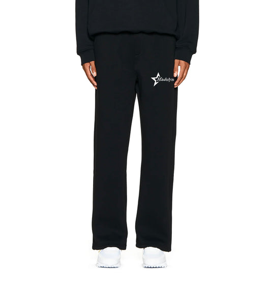 Madelyn Open Leg Jogger Black