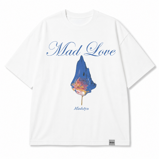 BURNING FLOWER WHITE TEE