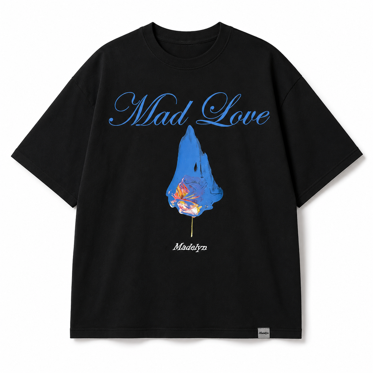 BURNING FLOWER BLACK TEE