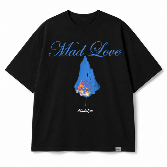 BURNING FLOWER BLACK TEE