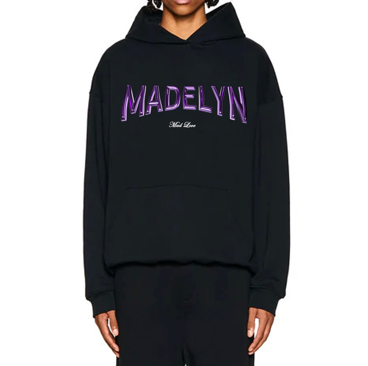 MADELYN 3D BLACK HOODIE