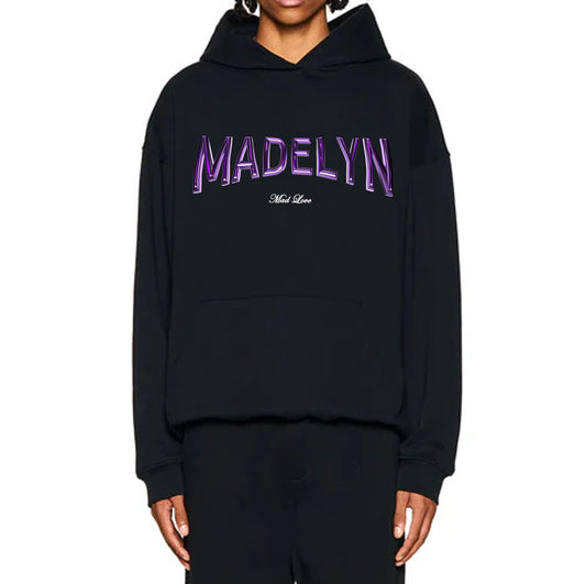 MADELYN 3D BLACK HOODIE